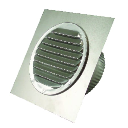 Deflecto Deflect-O 4 in. W X 4 in. L Silver Aluminum Eave Vent EARL4TF